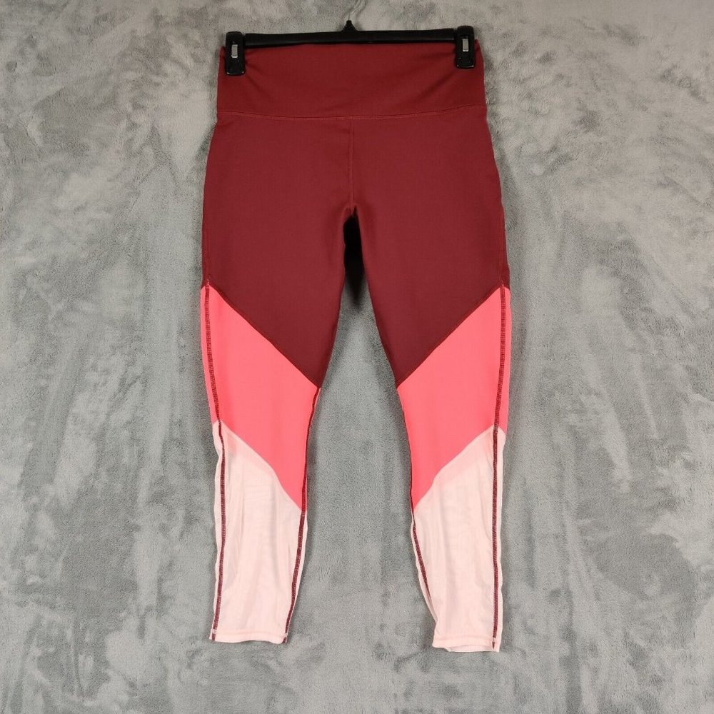 Fabletics Powerhold Leggings Women Large Pink High Rise Pull On Pants Yoga 30x25